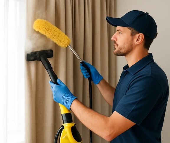 Trusted blind cleaning technician Matty Curtain Cleaning erskine-park-nsw QLD