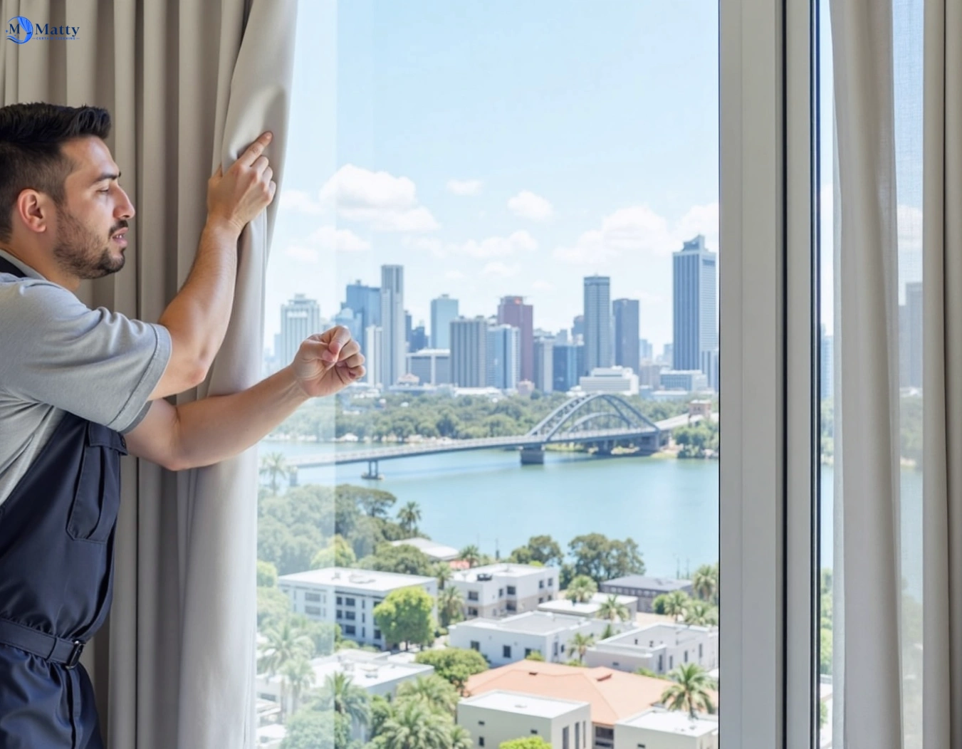 Professional curtain steam cleaning service erskine-park-nsw QLD by Matty Curtain Cleaning